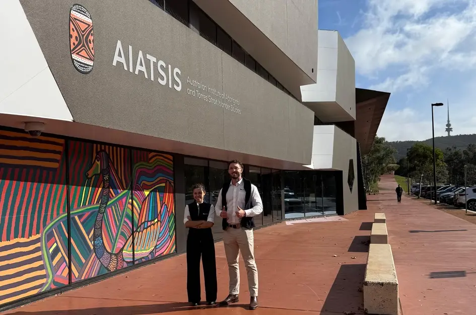 BY Group cadets Jordan and Priscilla at AIATSIS Tour